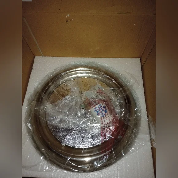 Portfolio Interior Ceiling Fixture #170552 Brushed Nickel Finish Alabaster Shade - Picture 10 of 16